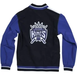 Apparel Mitchell & Ness Jackets & Outerwear-1995-96 Authentic Warm Up Jacket Sacramento Kings