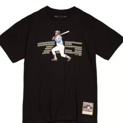 Apparel Mitchell & Ness T-Shirts & Tops-715 Tee Atlanta Braves Hank Aaron