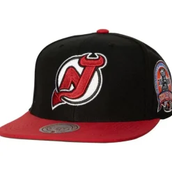 Headwear Mitchell & Ness -2 Tone Side Patch Snapback New Jersey Devils