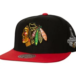 Headwear Mitchell & Ness -2 Tone Side Patch Snapback Chicago Blackhawks