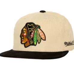 Headwear Mitchell & Ness -2 Tone Team Cord Fitted Chicago Blackhawks