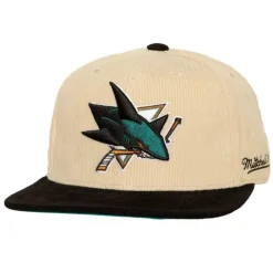 Headwear Mitchell & Ness -2 Tone Team Cord Fitted San Jose Sharks