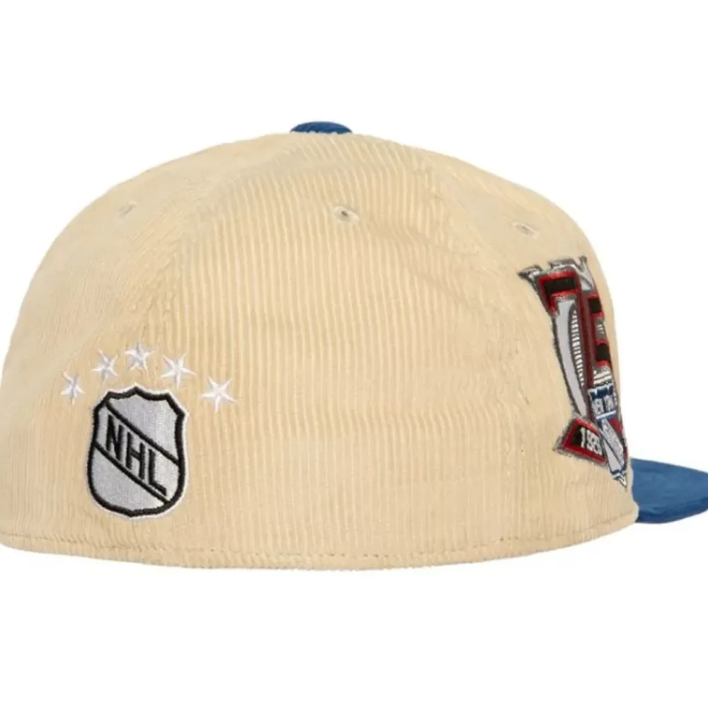 Headwear Mitchell & Ness -2 Tone Team Cord Fitted Vntg New York Rangers
