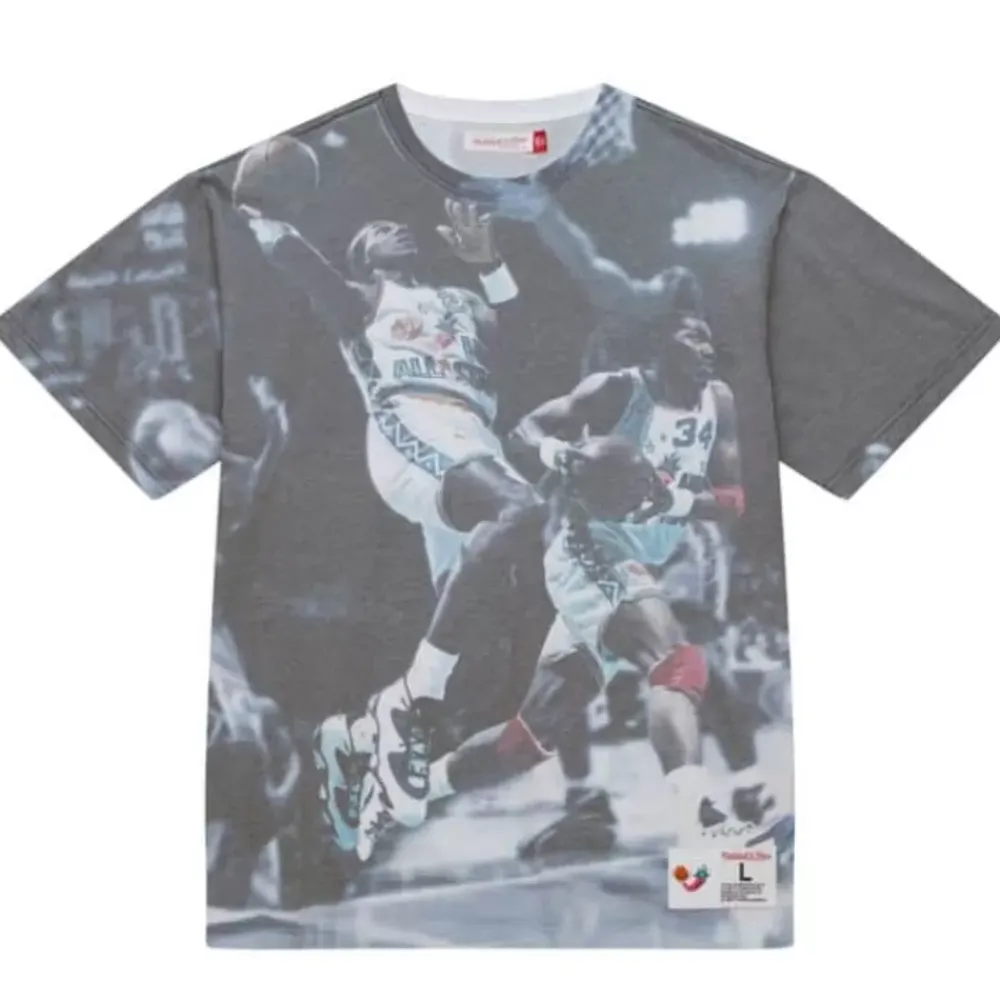 Apparel Mitchell & Ness T-Shirts & Tops-Above The Rim Sublimated S/S Tee Houston Rockets