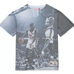 Apparel Mitchell & Ness T-Shirts & Tops-Above The Rim Sublimated S/S Tee Seattle Supersonics
