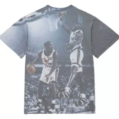 Apparel Mitchell & Ness T-Shirts & Tops-Above The Rim Sublimated S/S Tee Seattle Supersonics