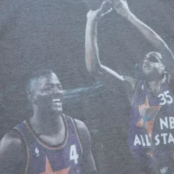 Apparel Mitchell & Ness T-Shirts & Tops-Above The Rim Sublimated S/S Tee Detroit Pistons 1995