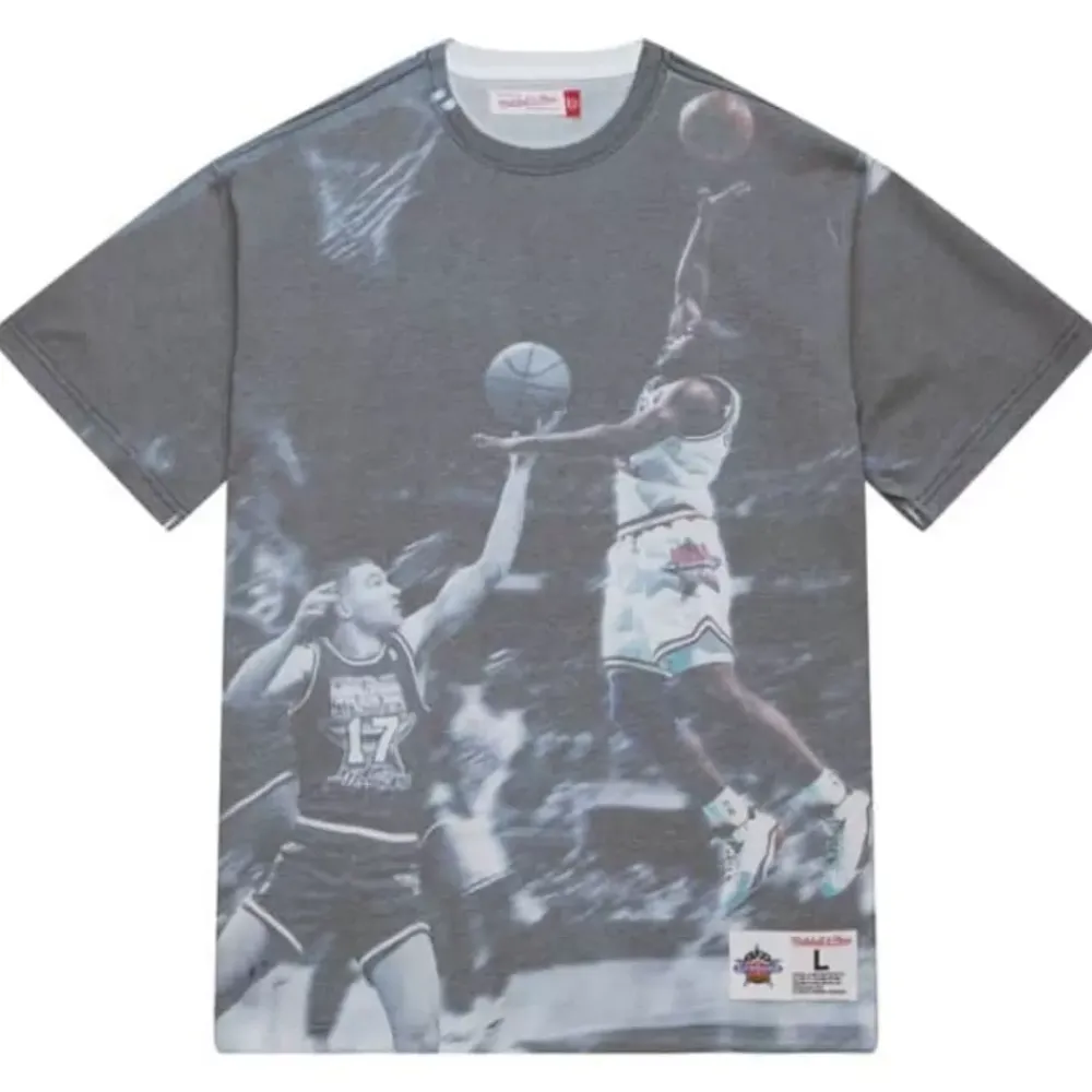 Apparel Mitchell & Ness T-Shirts & Tops-Above The Rim Sublimated S/S Tee Golden State Warriors