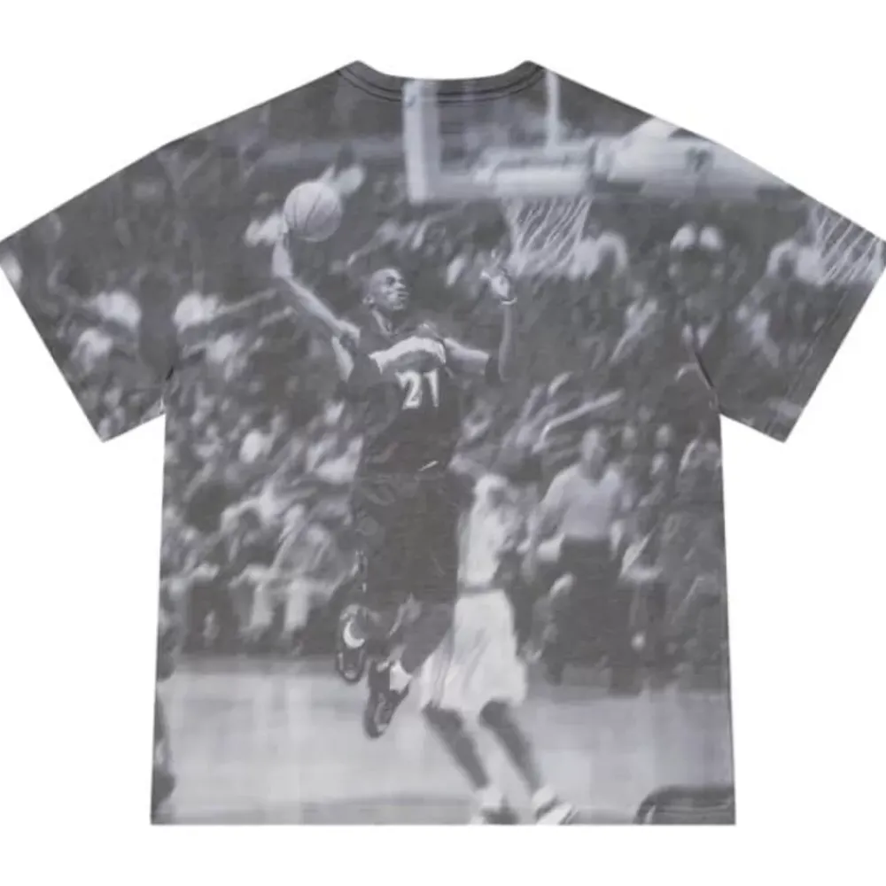 Apparel Mitchell & Ness T-Shirts & Tops-Above The Rim Sublimated Ss Tee Minnesota Timberwolves Kevin Garnett