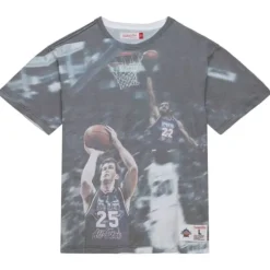 Apparel Mitchell & Ness T-Shirts & Tops-Above The Rim Sublimated S/S Tee Cleveland Cavaliers