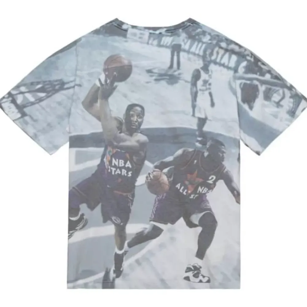 Apparel Mitchell & Ness T-Shirts & Tops-Above The Rim Sublimated S/S Tee Charlotte Hornets