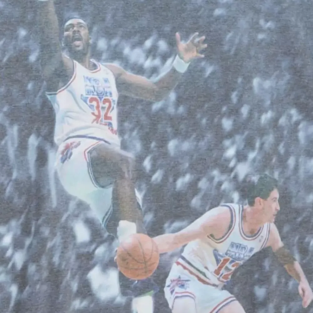 Apparel Mitchell & Ness T-Shirts & Tops-Above The Rim Sublimated S/S Tee Utah Jazz