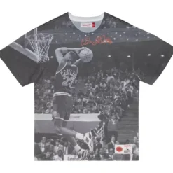 Apparel Mitchell & Ness T-Shirts & Tops-Above The Rim Sublimated Ss Tee Phoenix Suns Cedric Ceballos