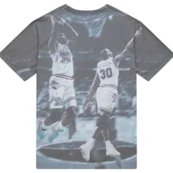 Apparel Mitchell & Ness T-Shirts & Tops-Above The Rim Sublimated S/S Tee San Antonio Spurs