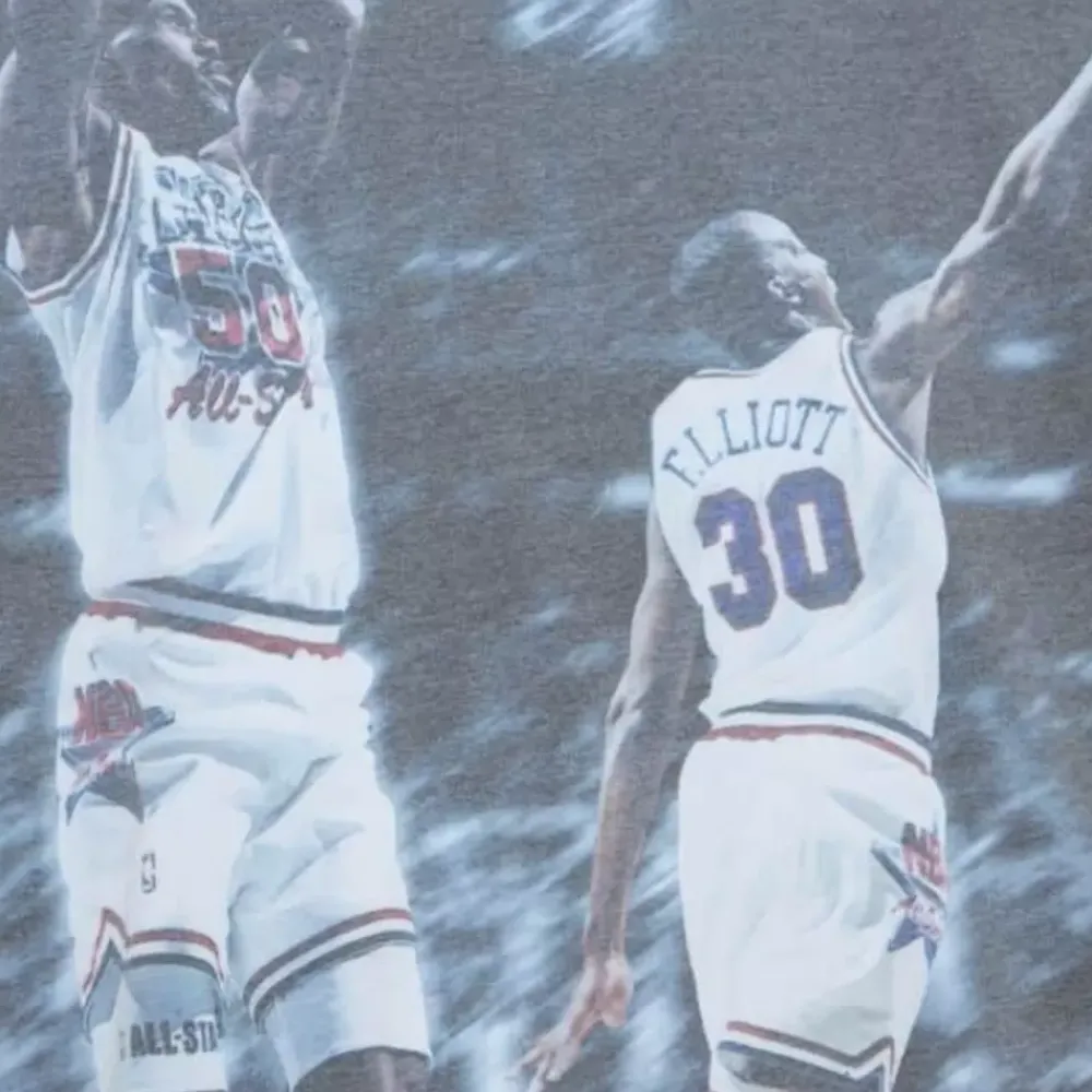 Apparel Mitchell & Ness T-Shirts & Tops-Above The Rim Sublimated S/S Tee San Antonio Spurs