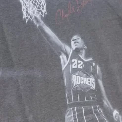 Apparel Mitchell & Ness T-Shirts & Tops-Above The Rim Sublimated Ss Tee Houston Rockets Clyde Drexler