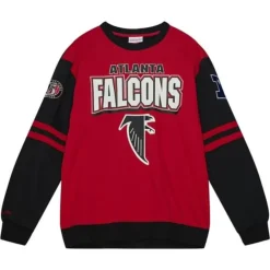 Apparel Mitchell & Ness T-Shirts & Tops-All Over Crew 2.0 Atlanta Falcons