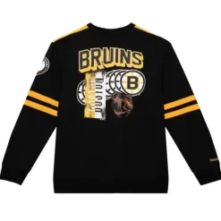 Apparel Mitchell & Ness Hoodies & Sweatshirts-All Over Crew 2.0 Boston Bruins