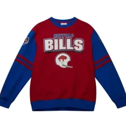 Apparel Mitchell & Ness T-Shirts & Tops-All Over Crew 2.0 Buffalo Bills