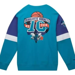 Apparel Mitchell & Ness Hoodies & Sweatshirts-All Over Crew 3.0 Charlotte Hornets