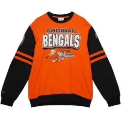 Apparel Mitchell & Ness T-Shirts & Tops-All Over Crew 2.0 Cincinnati Bengals