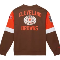 Apparel Mitchell & Ness Hoodies & Sweatshirts-All Over Crew 3.0 Cleveland Browns