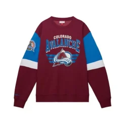 Apparel Mitchell & Ness Hoodies & Sweatshirts-All Over Crew 3.0 Colorado Avalanche