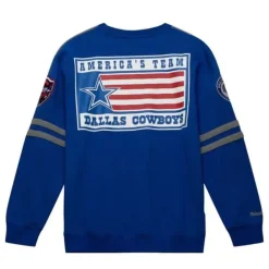Apparel Mitchell & Ness T-Shirts & Tops-All Over Crew 2.0 Dallas Cowboys