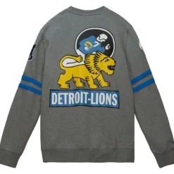 Apparel Mitchell & Ness T-Shirts & Tops-All Over Crew 2.0 Detroit Lions