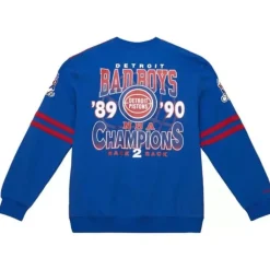 Apparel Mitchell & Ness T-Shirts & Tops-All Over Crew 2.0 Detroit Pistons