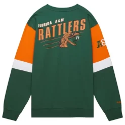 Apparel Mitchell & Ness Hoodies & Sweatshirts-All Over Crew 3.0 Florida A&M University