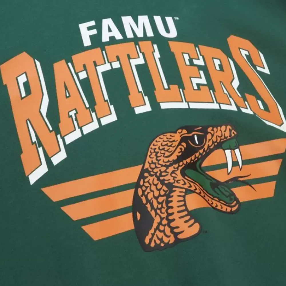 Apparel Mitchell & Ness Hoodies & Sweatshirts-All Over Crew 3.0 Florida A&M University
