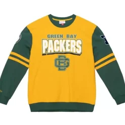 Apparel Mitchell & Ness T-Shirts & Tops-All Over Crew 2.0 Green Bay Packers