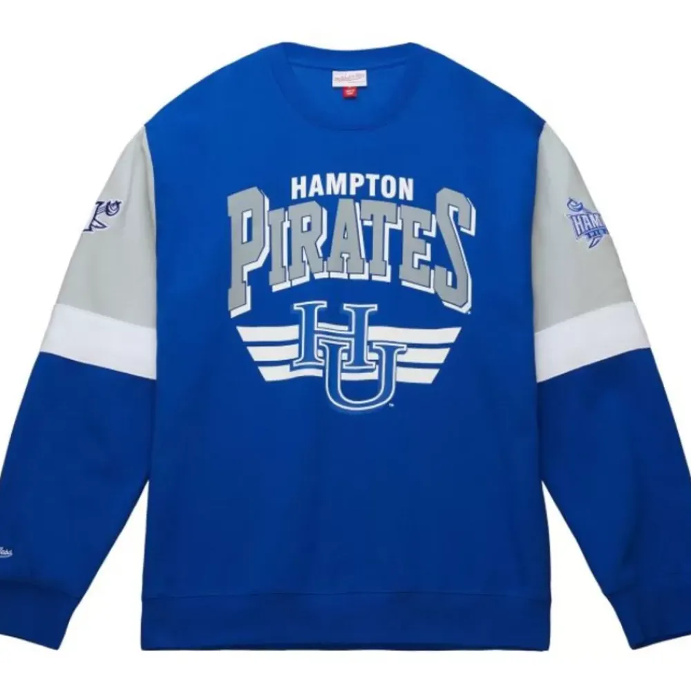 Apparel Mitchell & Ness Hoodies & Sweatshirts-All Over Crew 3.0 Hampton University