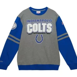 Apparel Mitchell & Ness T-Shirts & Tops-All Over Crew 2.0 Indianapolis Colts