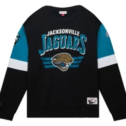 Apparel Mitchell & Ness Hoodies & Sweatshirts-All Over Crew 3.0 Jacksonville Jaguars