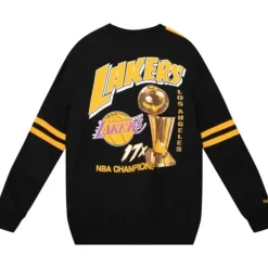 Apparel Mitchell & Ness T-Shirts & Tops-All Over Crew 2.0 Los Angeles Lakers