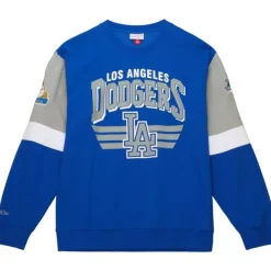Apparel Mitchell & Ness Hoodies & Sweatshirts-All Over Crew 3.0 Los Angeles Dodgers