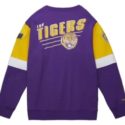 Apparel Mitchell & Ness Hoodies & Sweatshirts-All Over Crew 3.0 Louisiana State University