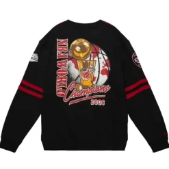 Apparel Mitchell & Ness T-Shirts & Tops-All Over Crew 2.0 Miami Heat