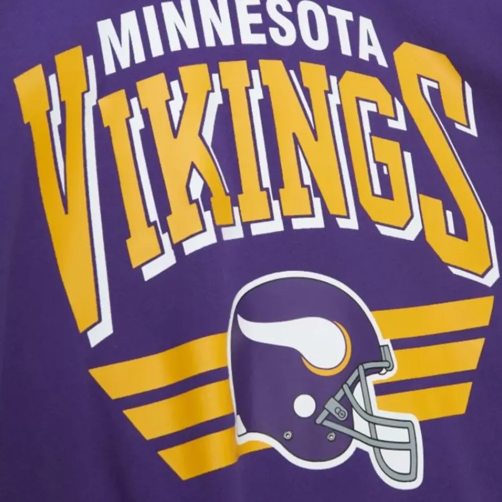 Apparel Mitchell & Ness Hoodies & Sweatshirts-All Over Crew 3.0 Minnesota Vikings