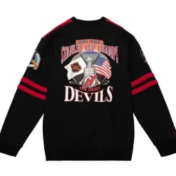 Apparel Mitchell & Ness Hoodies & Sweatshirts-All Over Crew 2.0 New Jersey Devils