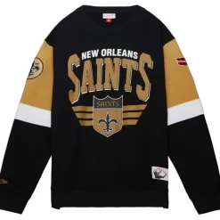 Apparel Mitchell & Ness Hoodies & Sweatshirts-All Over Crew 3.0 New Orleans Saints