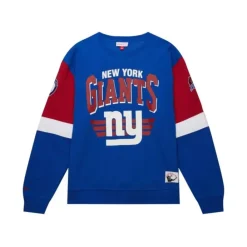 Apparel Mitchell & Ness Hoodies & Sweatshirts-All Over Crew 3.0 New York Giants
