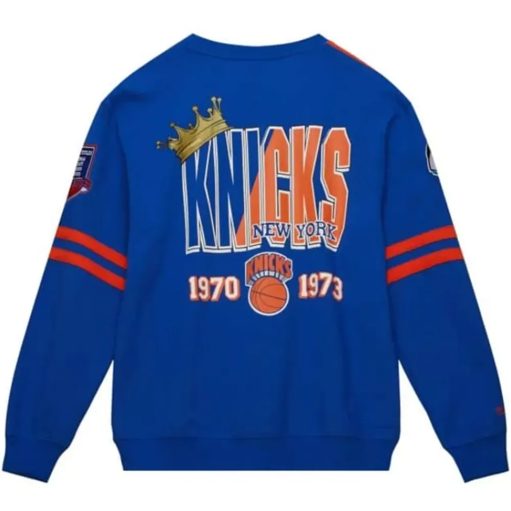 Apparel Mitchell & Ness T-Shirts & Tops-All Over Crew 2.0 New York Knicks