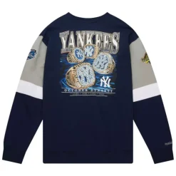 Apparel Mitchell & Ness Hoodies & Sweatshirts-All Over Crew 3.0 New York Yankees