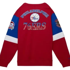 Apparel Mitchell & Ness Hoodies & Sweatshirts-All Over Crew 3.0 Philadelphia 76Ers