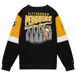 Apparel Mitchell & Ness Hoodies & Sweatshirts-All Over Crew 3.0 Pittsburgh Penguins