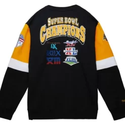 Apparel Mitchell & Ness Hoodies & Sweatshirts-All Over Crew 3.0 Pittsburgh Steelers