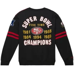 Apparel Mitchell & Ness T-Shirts & Tops-All Over Crew 2.0 San Francisco 49Ers